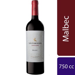 Vino Tinto Malbec Los Haroldos Estate 750 cc.