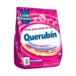 Jabón en Polvo para Ropa Querubín Baja Espuma 800 g.