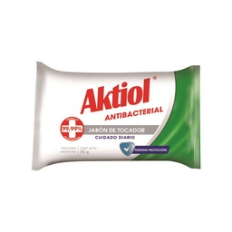 Jabón de Tocador Aktiol Antibacterial 90 g.