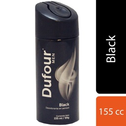 Desodorante Aerosol Dufour Men Black 155 cc.