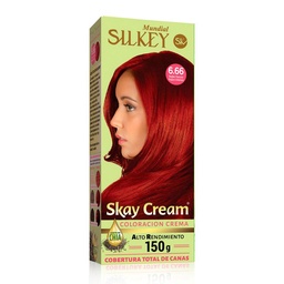 Kit Color Silkey 6.66 Rubio Oscuro Roj Int Skay Cream 1 uni