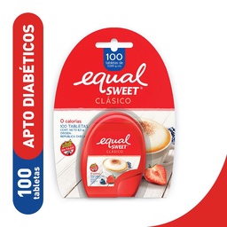 Edulcorante en Pastillas Equal Sweet Aspartamo 100 u.