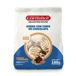 Galletitas Dr. Cormillot Avena con Chips 160 g.