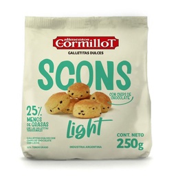 Galletitas Dr. Cormillot Scon con Chips Light 250 g.