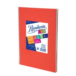 Cuaderno Rayado Rivadavia Abc 21x27 Rojo 60 Hojas