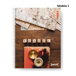 Cuaderno América 21x27 cm Espiral Td Shoot Rayado 120 Hojas (Modelos Surtidos)