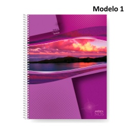 Cuaderno 22x29 Espiral América Nos Cuadriculado 80 Hojas  (Modelos Surtidos)