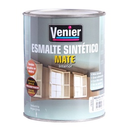 Esmalte Sintético Venier 3P Negro Mate 1 l.