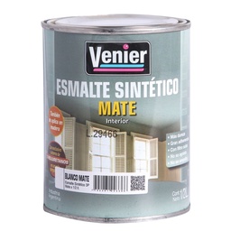 Esmalte Sintético Venier 3P Blanco Mate 0.5 l.