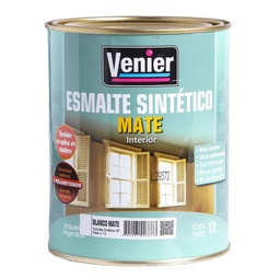 Esmalte Sintético Venier 3P Blanco Mate 1 l.