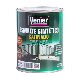 Esmalte Sintético Venier 3P Negro Satinado 0.5 l.