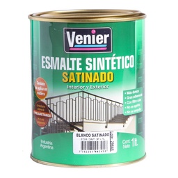 Esmalte Sintético Venier 3P Blanco Satinado 1 l.