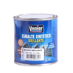 Esmalte Sintético Venier 3P Blanco Brillante 0.25 l.