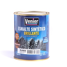 Esmalte Sintético Venier 3P Blanco Brillante 0.5 l.