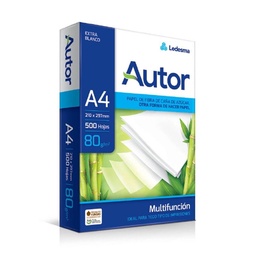 Resma A4 Autor 80 g.