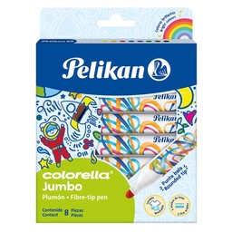 Marcador Escolar Pelikan Colorella Jumbo x 8 uni