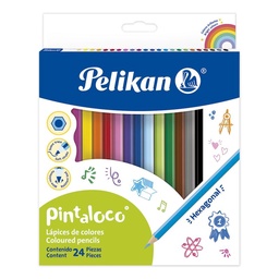 Lápices Colores Pelikan Pintaloco x 24 uni