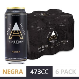 Cerveza Negra Andes Origen 6 x 473 cc.