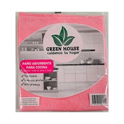 Paño Absorbente Green House 38x40 cm Rosa