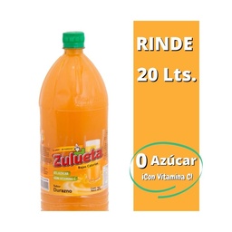 Jugo Concentrado Sin Azúcar Durazno Zulueta 2 l.