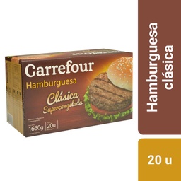 Hamburguesa Carrefour Clásica 20 u.