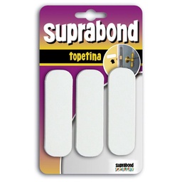 Tope Autoadhesivo Suprabond Rectangular x3 Blanco