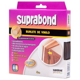 Burlete Suprabond Autoadhesivo Vinilo Marron