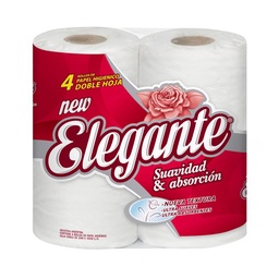 Papel Higiénico Elegante Doble Hoja  4x 20 mt.