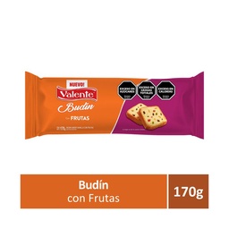 Budín Valente con Fruta 170 g.