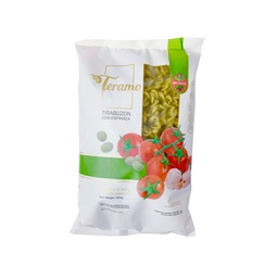 Fideos Tirabuzón Teramo Sin Tacc Maíz Espinaca 500 g.