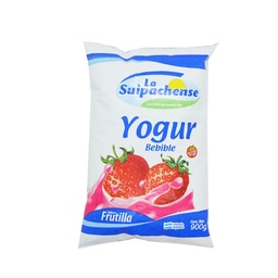 Yogur Entero La Suipachense Frutilla Sachet 900 g.