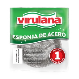 Esponja Metalica Virulana de Acero 1 uni