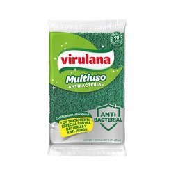 Fibra Esponja Virulana Multiuso Antibacterial x 1 uni