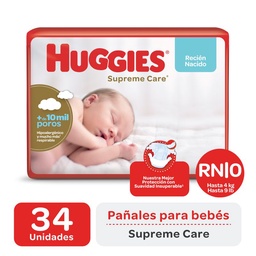 Pañales Huggies Natural Care Prematuro Talle Pr 30 u.