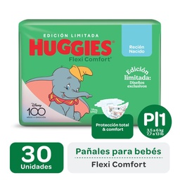 Pañal Huggies Flexi Comfort Talle P Edición Limitada 30 uni