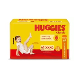 Pañales Talle Xxxg Huggies Classic Ahorrapack 48 uni