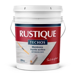 Rustique Membrana Liquida Techos Terrazas 20 kg- Rojo Teja