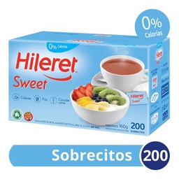 Edulcorante en Sobres Hileret Sweet 200 u.