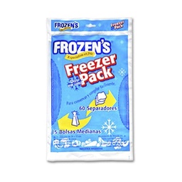 Bolsas para Freezer Medianas Frozen´s 15 u. + Separadores 60 u.