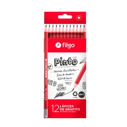 Lápiz Grafito Filgo Pinto Hb x 12 con Goma