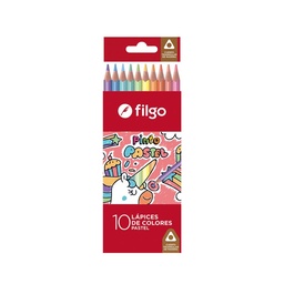 Lapices Colores Filgo Pinto Pastel x10 uni