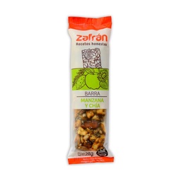 Barra de Cereal Zafrán Manzana Chía 28 g. Sin Tacc