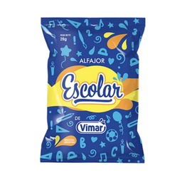 Alfajor Vimar Glaseado con Dulce de Leche Escolar 28 g.