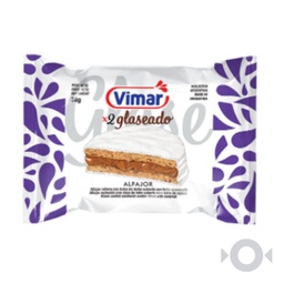 Alfajor Vimar Glaseado con Dulce de Leche Doble 38 g.