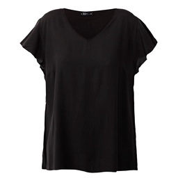 Blusa Tex Escote V con Volado