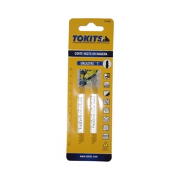 Kit 2 Hojas de Corte Recto Tokits para Maderas de Encastre