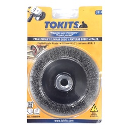 Cepillo Tokits Circular Alambre Rizado 115 mm. 1 u.