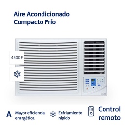 Aire Acondicionado de Ventana Frío Bgh Silent Air Clase A 5200W Bc52wfq