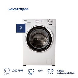 Lavarropas Bgh Bwfa06w21ar Carga Frontal 6kg 900 Rpm Blanco