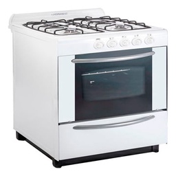 Cocina Multigas Domec Cbupv 56cm Parrilla 4 Hornallas Blanca